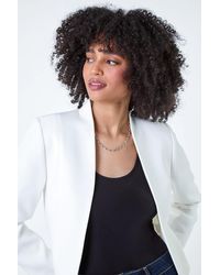 Roman - Textured High Neck Jacket - Lyst