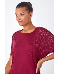 Lilly-and-Hope - Embellished Stretch T-Shirt - Lyst
