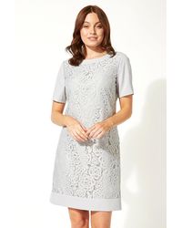 eve geo lace shift dress