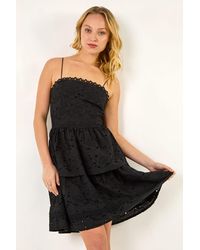 D.u.s.k - Tiered Broderie Dress - Lyst