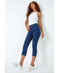 Roman - Cropped Stretch Denim Jegging - Lyst