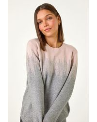 Roman - Hotfix Colour Block Knitted Jumper - Lyst