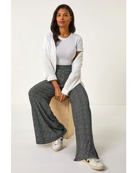 Roman - Spot Print Wide Leg Trouser - Lyst