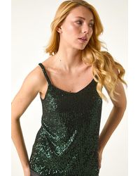 D.u.s.k - Embellished Sequin Cami Top - Lyst