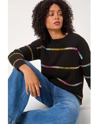Roman - Shimmer Stripe Detail Knit Jumper - Lyst
