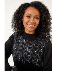 Roman Petite - Hotfix Knitted Jumper - Lyst