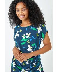 Roman Petite - Button Detail Floral Top - Lyst