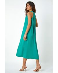 Roman - Twist Detail Trapeze Maxi Dress - Lyst