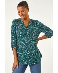 Roman - Abstract Linear Print Shirt - Lyst
