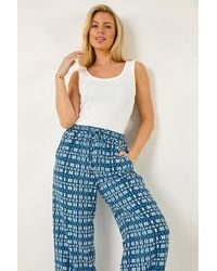 Roman Petite - Aztec Wide Leg Trouser - Lyst