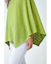 Roman - Textured Stretch Jersey Poncho - Lyst