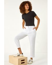 Roman - Cotton Stretch Chino Trousers - Lyst