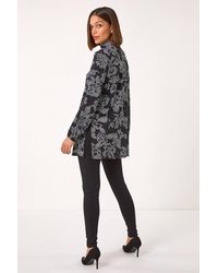 Roman - Printed Side Split Tunic Top - Lyst