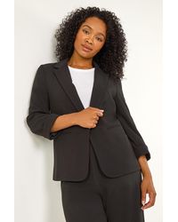 Roman Petite - Revere Collar Stretch Blazer - Lyst