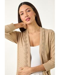 Roman - Sparkle Hotfix Knit Shrug - Lyst
