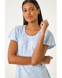 Roman - Angel Frill Sleeve T-Shirt - Lyst