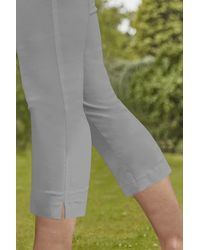 Roman - Cropped Stretch Holiday Capri Trousers - Lyst