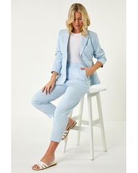 Roman Petite - Cotton Stretch Blazer - Lyst