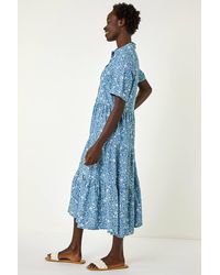 Roman - Floral Print Smock Dress - Lyst