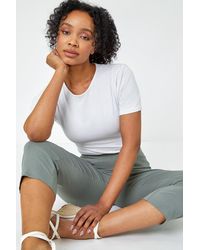 Roman Petite - Cropped Stretch Trouser - Lyst