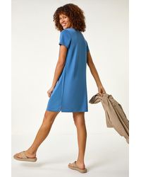 Roman - Stitch Detail T-Shirt Dress - Lyst