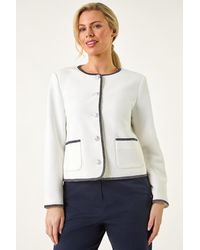 Roman Petite - Button & Pocket Jacket - Lyst