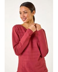 Roman - Button Detail Ribbed Jumper - Lyst