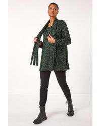 Roman - Scarf Longline Stretch Tunic Top - Lyst