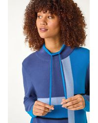 Roman - Colour Block Roll Neck Knit - Lyst