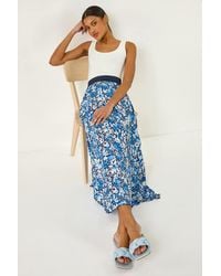 Roman - Floral Pleated Skirt - Lyst