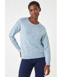 Roman - Crew Neck Stretch Jumper - Lyst