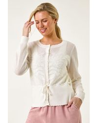 Roman Petite - Floral Button Up Cardigan - Lyst