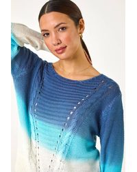Roman - Ombre Stitch Knit Jumper - Lyst