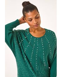 Roman - Diamante Hotfix Sunray Top - Lyst