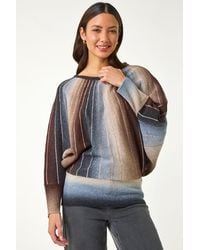 Roman - Spacedye Sunray Knit Jumper - Lyst