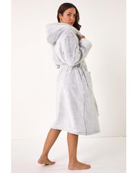 Roman - Marl Tipped Hooded Dressing Gown - Lyst
