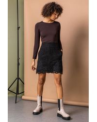 D.u.s.k - Lace Overlay Pocket Detail Skirt - Lyst