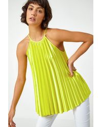 Roman - Pleated Halter Neck Top - Lyst