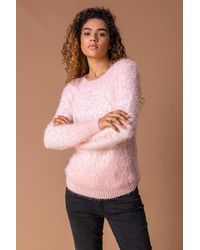 Roman - Mosaic Print Fluffy Jumper - Lyst