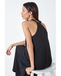 Roman - Twist Detail Trapeze Maxi Dress - Lyst