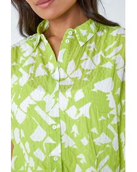 Roman - Abstract Print Textured Shirt - Lyst