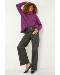 Roman - Roll Neck Knit Jumper - Lyst