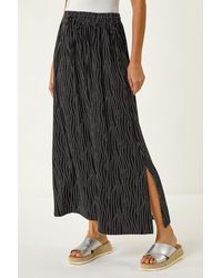 Roman - Swirl & Spot Print A-Line Skirt - Lyst