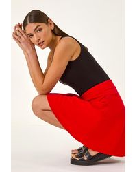 Roman - Pull On Stretch Skater Skirt - Lyst