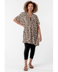 Roman Curve - Plain Elastic Waist Cropped Leggings - Lyst