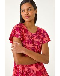 Roman - Angel Frill Sleeve T-Shirt - Lyst