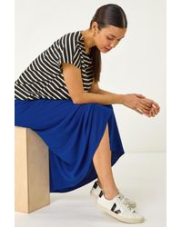 Roman - A-Line Pull On Stretch Skirt - Lyst