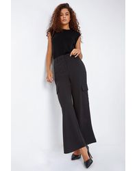 Roman - Smart Wide Leg Cargo Stretch Trouser - Lyst