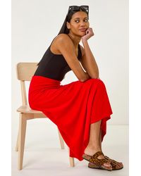 Roman - A-Line Pull On Stretch Skirt - Lyst