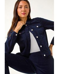 Roman - Corduroy Pocket Detail Stretch Jacket - Lyst